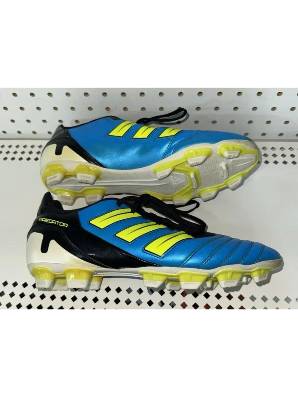 RARE 2011 Adidas Predator Predito TRX FG AG Mens Soccer Cleats Size 8.5 Blue